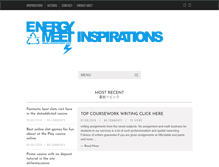 Tablet Screenshot of energymeetinspirations.com
